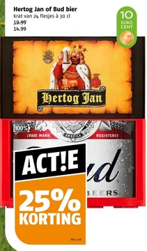Aanbieding: Hertog Jan of Bud bier