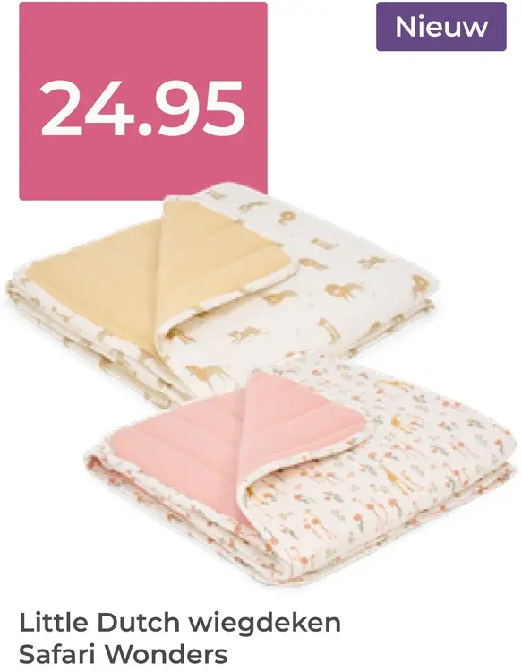 Aanbieding: Wiegdeken Safari Wonders