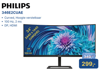 Aanbieding: PHILIPS 346E2CUAE