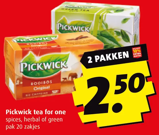 Aanbieding: Pickwick tea