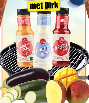 Aanbieding: Whisky cocktail saus, knoflook saus, bbq saus