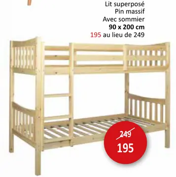 Offre: Lit superposé