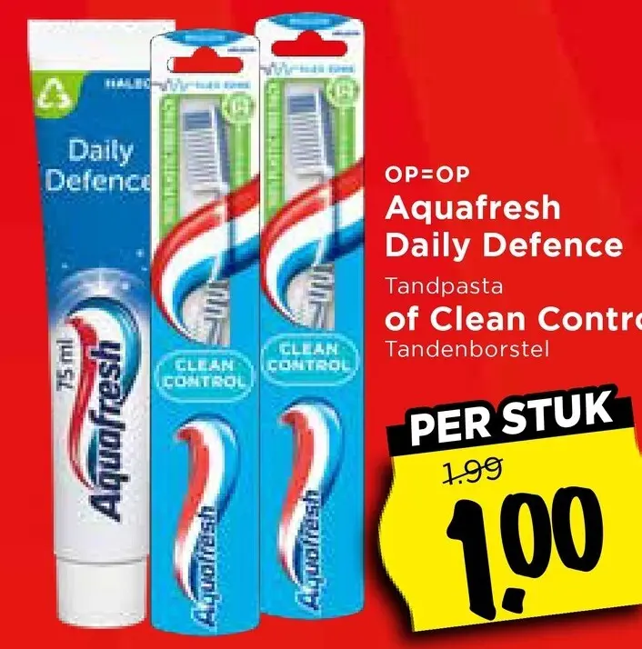 Aanbieding: Daily Defence Tandpasta of Clean Control
