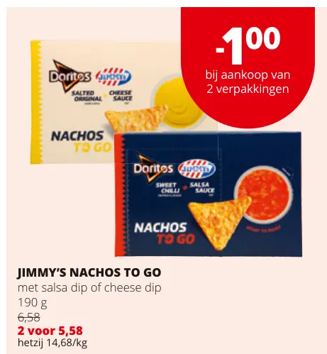 Promotie: Jimmy's nachos to go