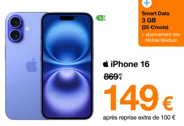 Offre: iPhone 16