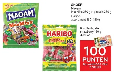Promotie: Haribo stixx strawberry