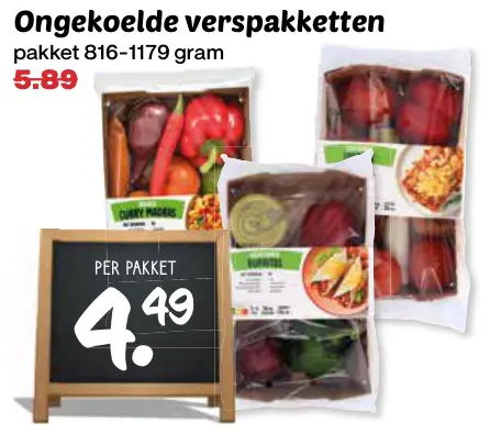 Aanbieding: Ongekoelde verspakketten