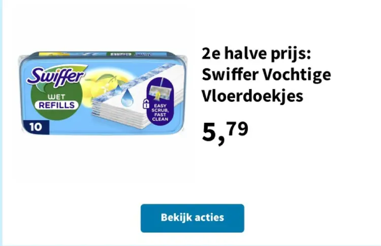 Aanbieding: Swiffer Vochtige Vloerdoekjes