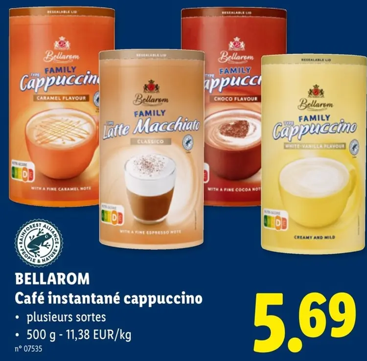 Offre: Café instantané cappuccino