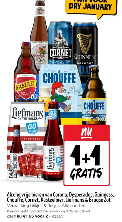 Promotie: Alcoholvrije bieren