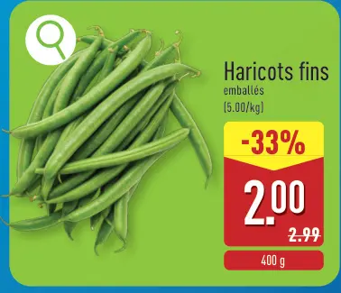 Offre: Haricots fins