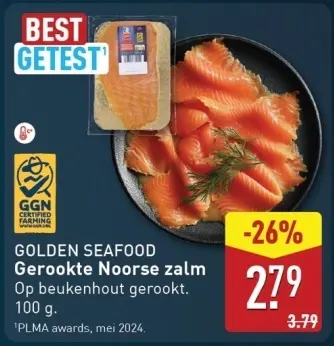 Aanbieding: Gerookte Noorse zalm