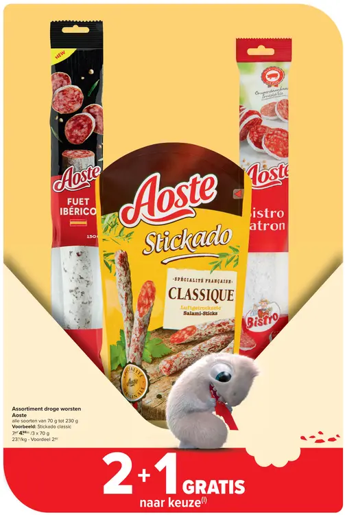 Promotie: Assortiment droge worsten