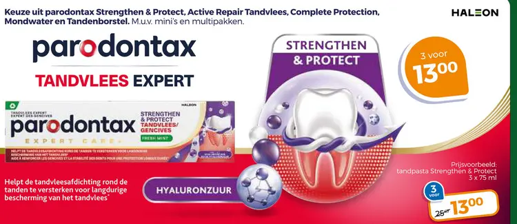 Aanbieding: parodontax Strengthen & Protect, Active Repair