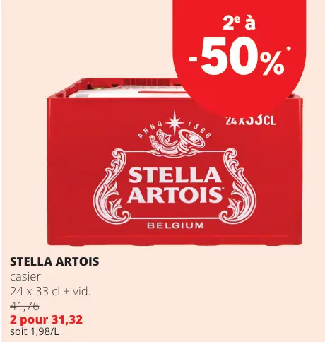 Offre: Stella artois