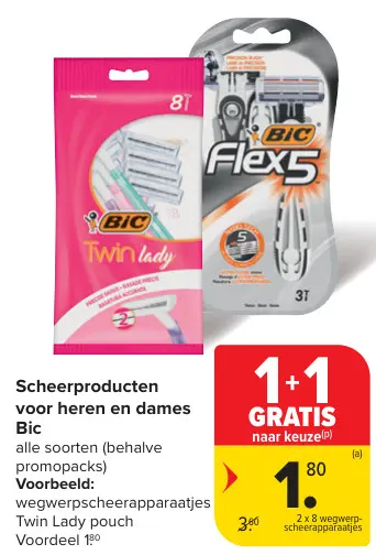 Aanbieding: Scheerproducten voor heren en dames
