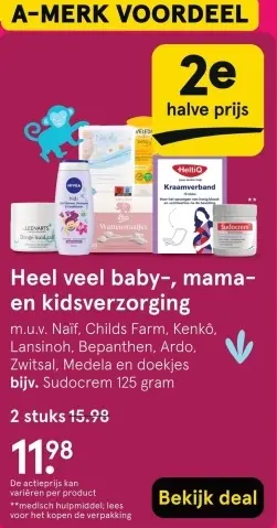 Aanbieding: Baby-, mama- en kidsverzorging