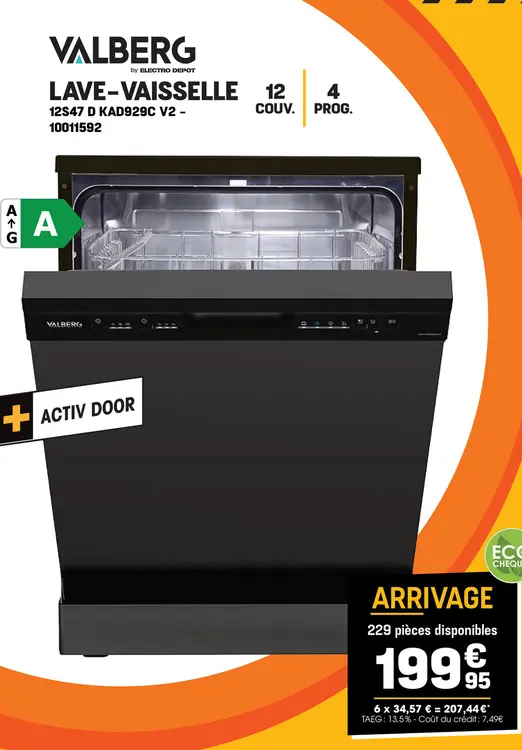 Offre: Lave-vaisselle 12s47 d kad929c v2
