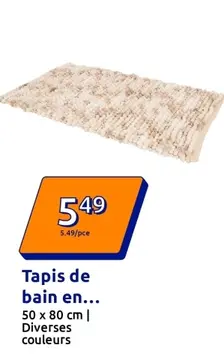 Offre: Tapis de bain en chenille