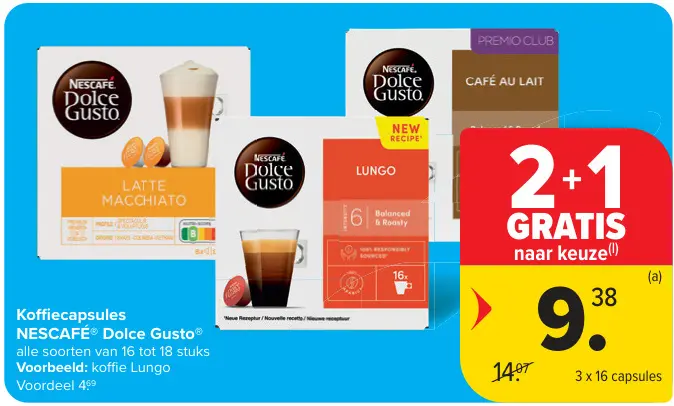 Promotie: Koffiecapsules Dolce Gusto
