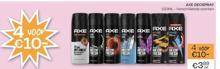 Promotie: Axe deospray