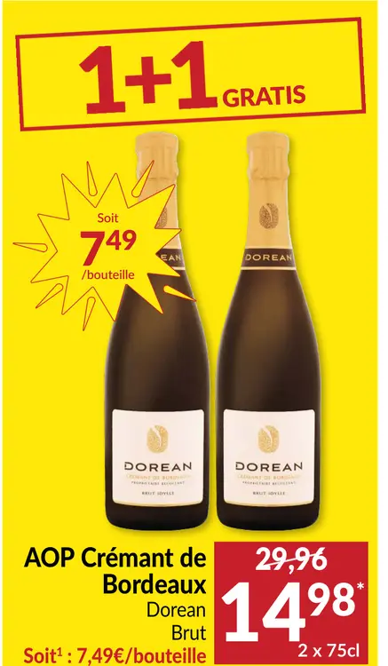 Offre: Crémant de Bordeaux Brut