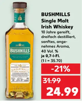 Aanbieding: BUSHMILLS Irish Whiskey