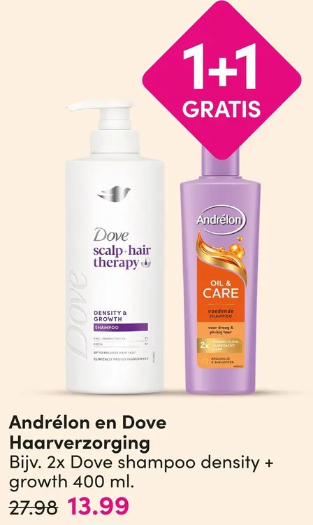 Aanbieding: Andrélon en Dove Haarverzorging