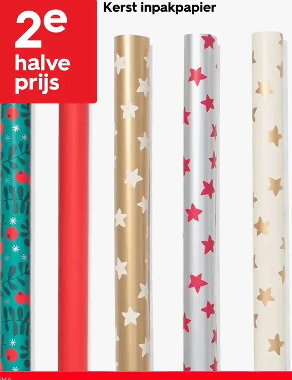 Promotie: Kerst inpakpapier