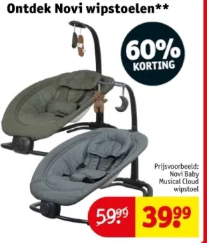 Aanbieding: Novi Baby Musical Cloud wipstoel