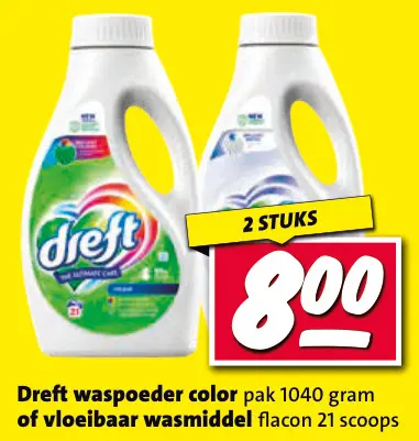 Aanbieding: Waspoeder color of vloeibaar wasmiddel