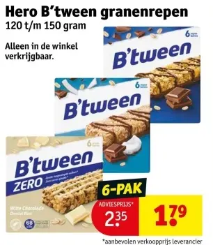 Aanbieding: B'tween granenrepen