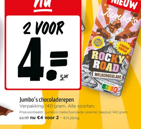 Promotie: Chocoladerepen