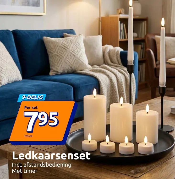 Aanbieding: 9-delig kaarsenset