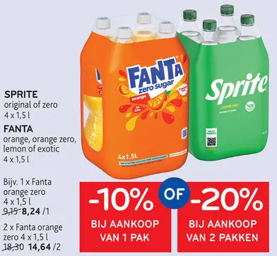 Aanbieding: Sprite of Fanta