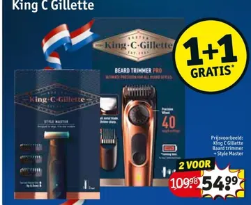 Aanbieding: King C Gillette Baard trimmer + Style Master