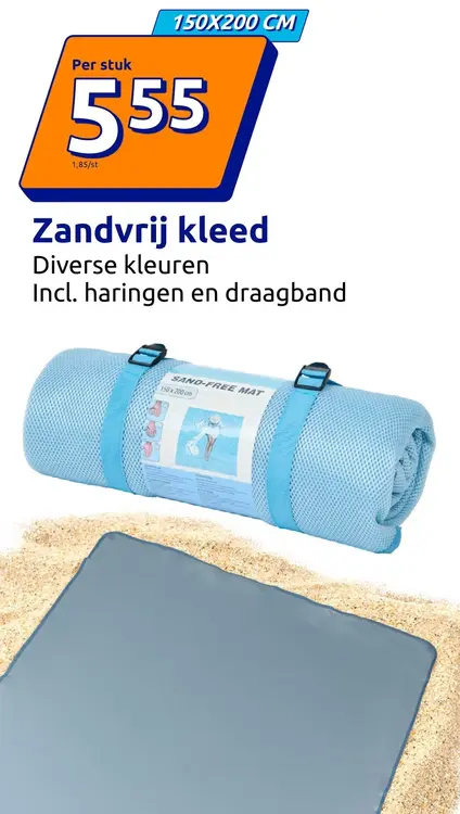 Promotie: Zandvrij kleed