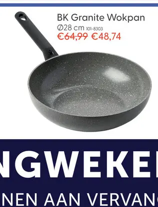Aanbieding: BK Granite wokpan Ø28 cm