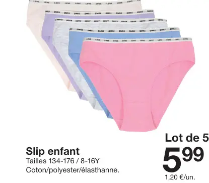 Offre: Slip enfant