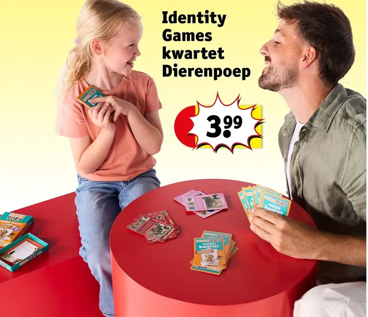 Promotie: Identity Games Kwartet Dierenpoep