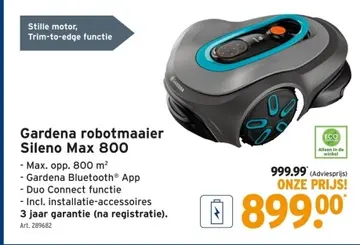Aanbieding: Gardena robotmaaier Sileno Max