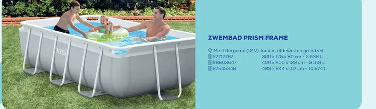 Promotie: Zwembad prism frame