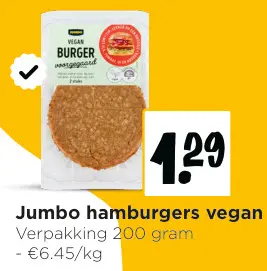Promotie: Hamburgers vegan