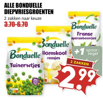 Aanbieding: Alle diepvriesgroenten