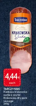 Aanbieding: Kiełbasa krakowska sucha z szynki Krakowska d