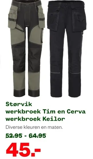 Aanbieding: werkbroek Tim en Cerva werkbroek Keilor