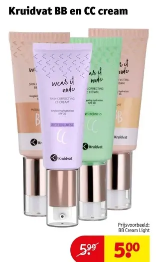 Aanbieding: BB en CC cream