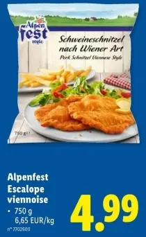 Offre: Escalope viennoise