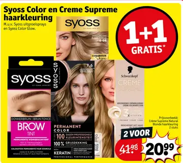 Aanbieding: Syoss Color en Creme Supreme haarkleuring