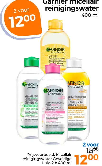 Aanbieding: Garnier micellair reinigingswater